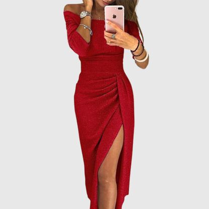 Lena® | Chique halter-maxiklänning med elegant, flödande silhuett