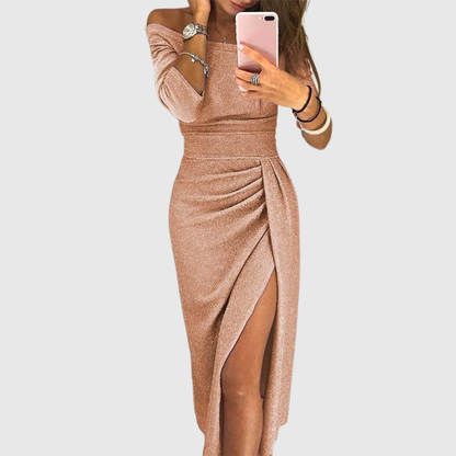 Lena® | Chique halter-maxiklänning med elegant, flödande silhuett