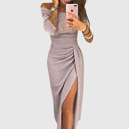 Lena® | Chique halter-maxiklänning med elegant, flödande silhuett